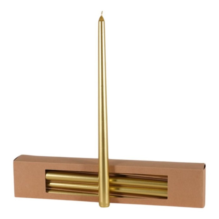 CANDELA METALLIZZATA H.400XD.21 MM. ORO